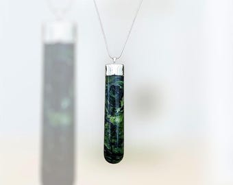Silver capped Douglas Stone Pendant