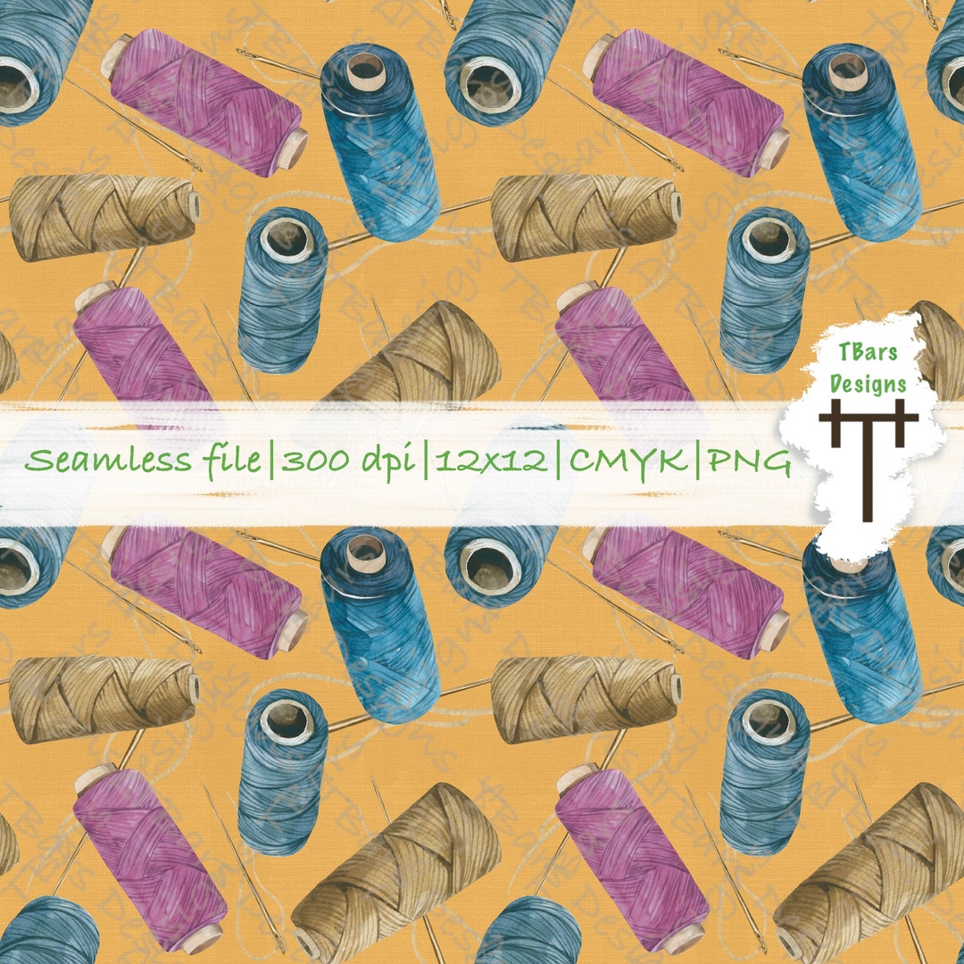 Hobby Seamless, Sewing Seamless, Thread and Needle Seamless on an ...
