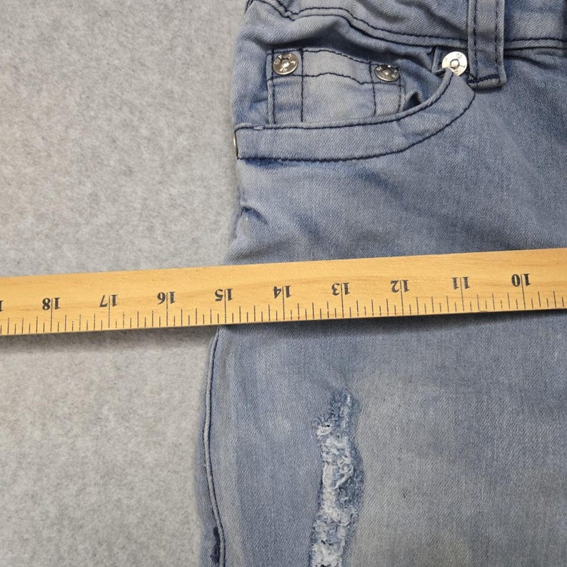 True Religion Geno Relaxed Slim Jeans Boys 12 Blue Distressed Denim Youth Pants zdjęcie 13