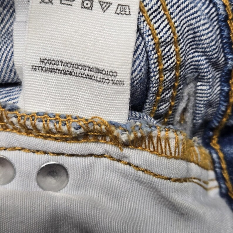 Free People Skirt Womens 27 Blue Denim Embroidered Studded Fringe Mini image 9