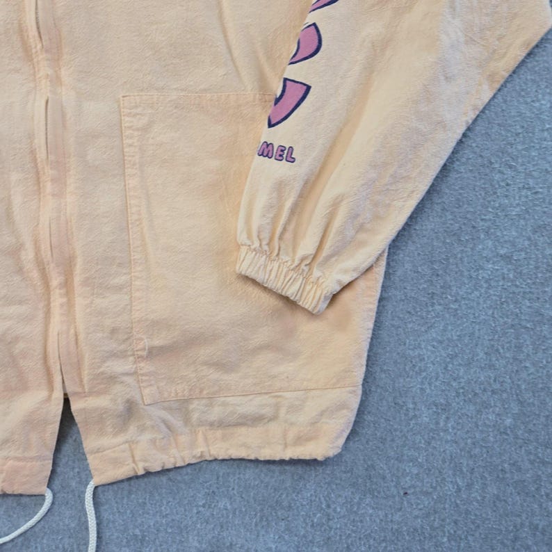 Ron Jon Surf Shop Hoodie Womens 2XL Orange Full Zip Lightweight Hooded Pockets image 8
