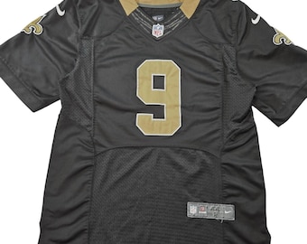 Nike Jersey Mens 44 Black New Orleans Saints Brees 9 On Field NFL Mesh