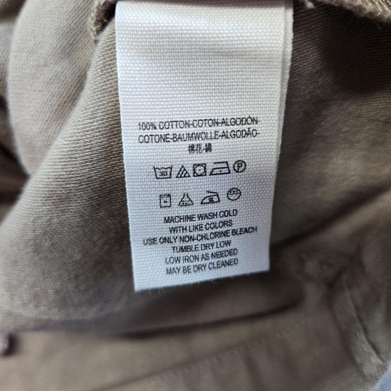 Free People Jacket Womens S Beige Cotton Twill Military Collared Pockets Zip image 17