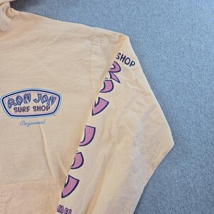 Ron Jon Surf Shop Hoodie Womens 2XL Orange Full Zip Lightweight Hooded Pockets image 7