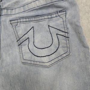 True Religion Geno Relaxed Slim Jeans Boys 12 Blue Distressed Denim Youth Pants zdjęcie 18