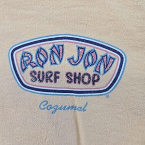 Ron Jon Surf Shop Hoodie Womens 2XL Orange Full Zip Lightweight Hooded Pockets image 3