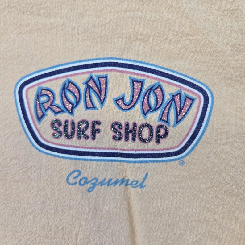 Ron Jon Surf Shop Hoodie Womens 2XL Orange Full Zip Lightweight Hooded Pockets image 3