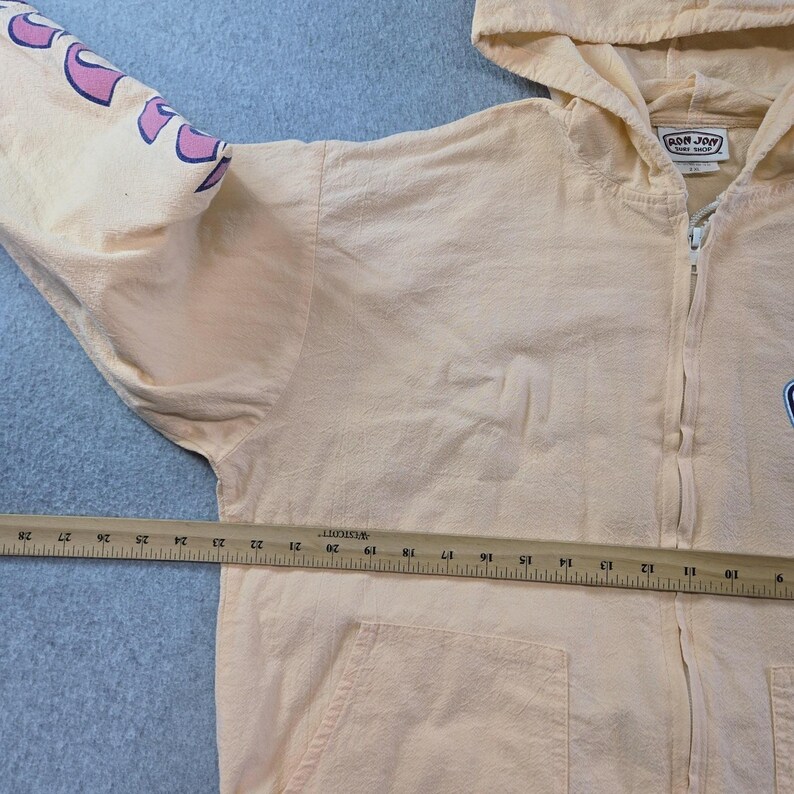 Ron Jon Surf Shop Hoodie Womens 2XL Orange Full Zip Lightweight Hooded Pockets image 13