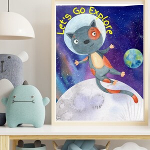 Printable Wall Art /Nursery Wall Art/  Nursery Print/ Space Print/ Kids Wall Art/ Digital Print