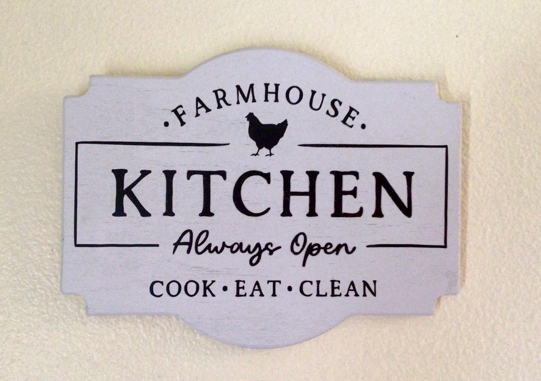 Farmhouse Kitchen Sign - Etsy