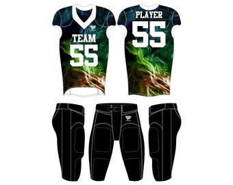 Personalisiertes American Football Trikot - Individuell Mit Teamname & Nummer Bedruckt
