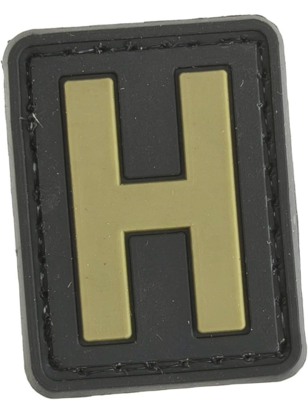 Patchmate Tactical PVC Rubber Letter Patch - Letter ‘H’ - 1.3x1 Inch ...