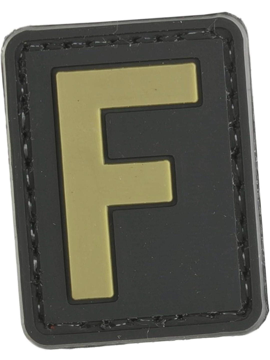 Pvc Patch Letters Patchmate Tactical PVC Rubber Letter Patch - Letter ‘F’ - 1.3x1 Inch ...