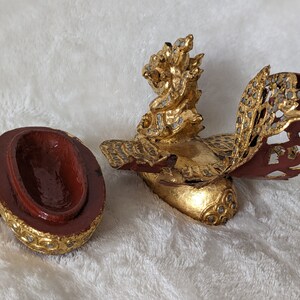 Burmese Hintha Bird-shaped Betel Gold Lacquered Box - Etsy