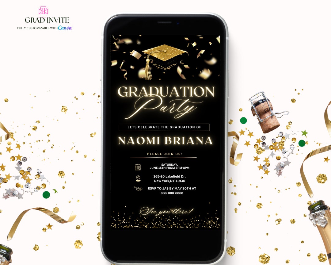 Uab Grad Invitations Digital Graduation Invitation, Photo Grad Announcement, Graduation ...