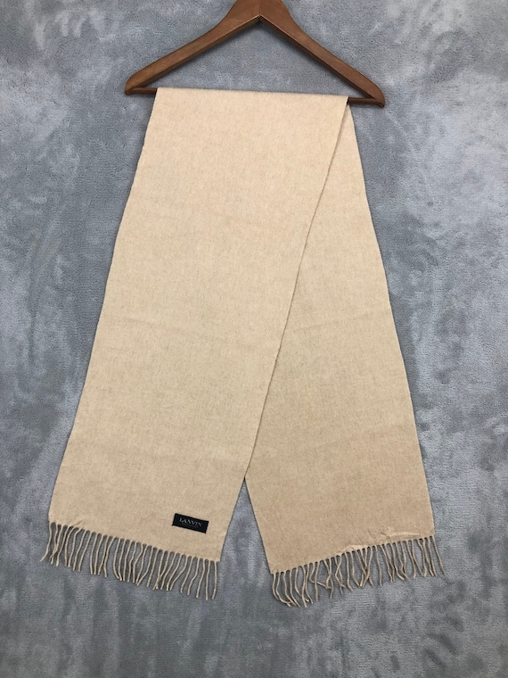 Sciarpa vintage Lanvin marrone in lana, scaldacollo, scaldacollo