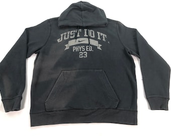 Nike Just Do it Hoodie,Sun faded Sweatshirt, Nike Swoosh, Pulloveer Sweater, Unisex Large size