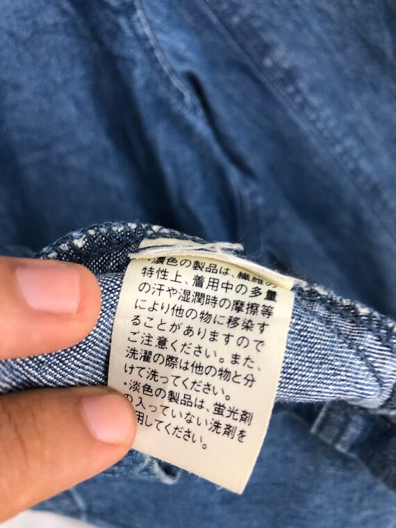 Vintage Denim Workwear Jacket Women Aqua Blue Jean Jacket