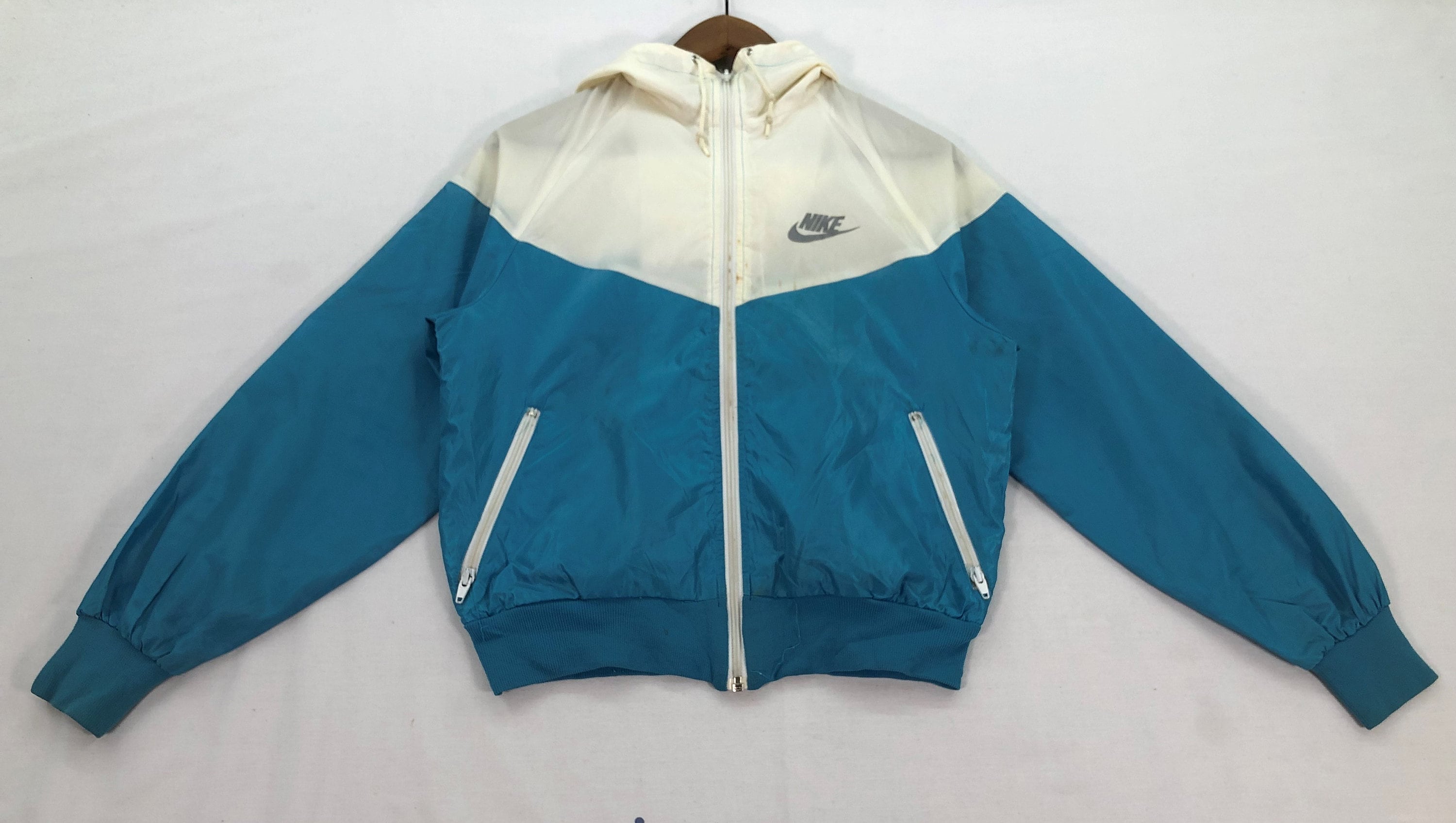 Nike Swoosh Cropped Windbreaker Medium Nike Blue - España