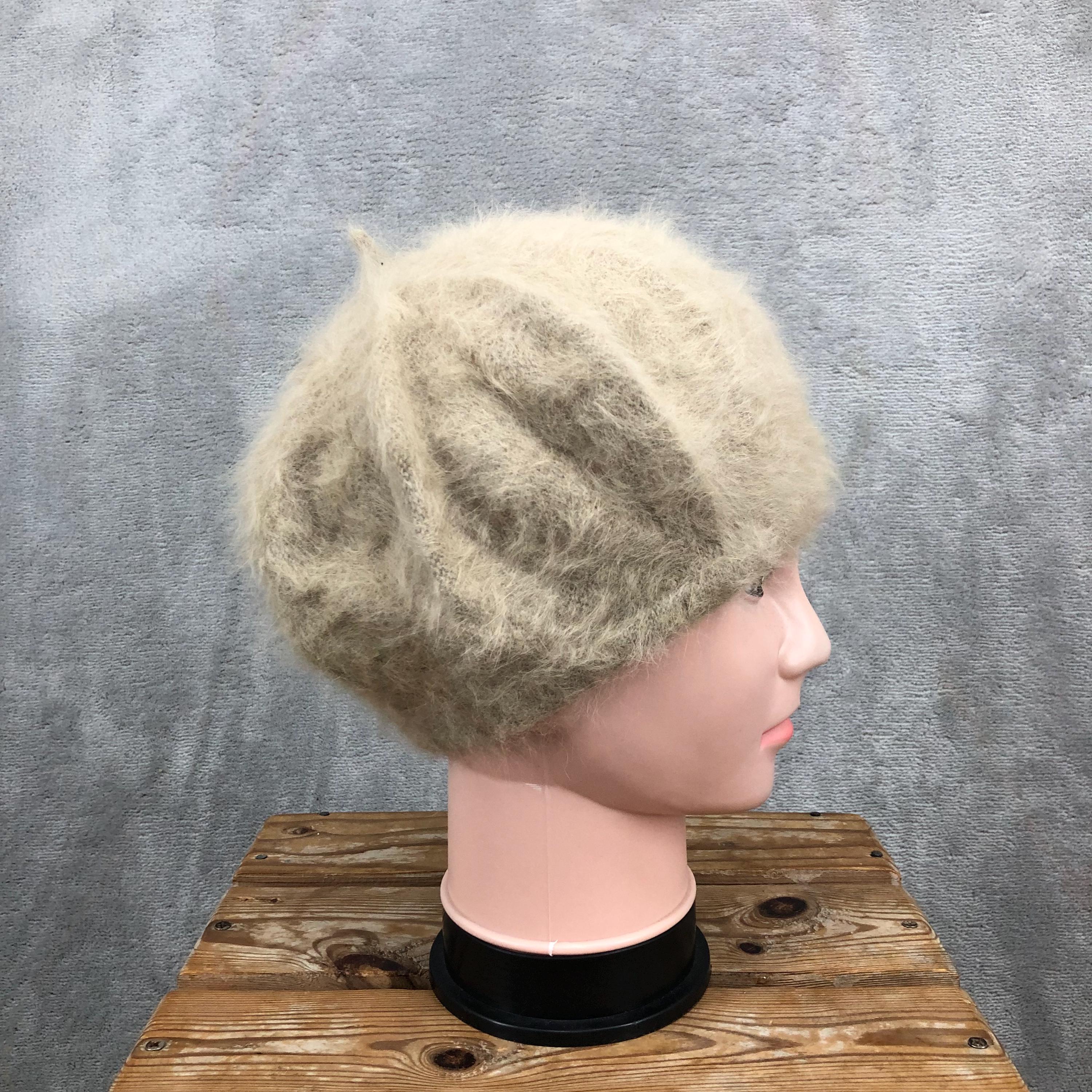 9252 Women Rabbit Berets Knitted Hats Winter Warm Female Cap Girls Vintage Beret Rabbit - Etsy main image 4