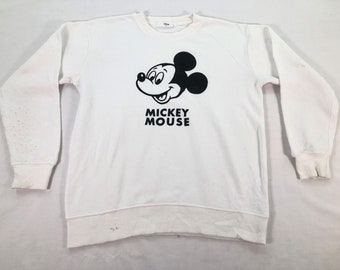 Disney Mickey Mouse Logo Sweatshirt, Mickey Crewneck,Disney Cartoon, Unisex Fit Small size