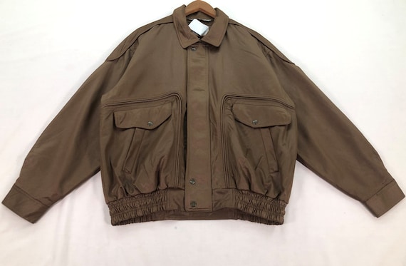 Vintage 90s Valentino Coupeau Brown Jacket Large … - image 1