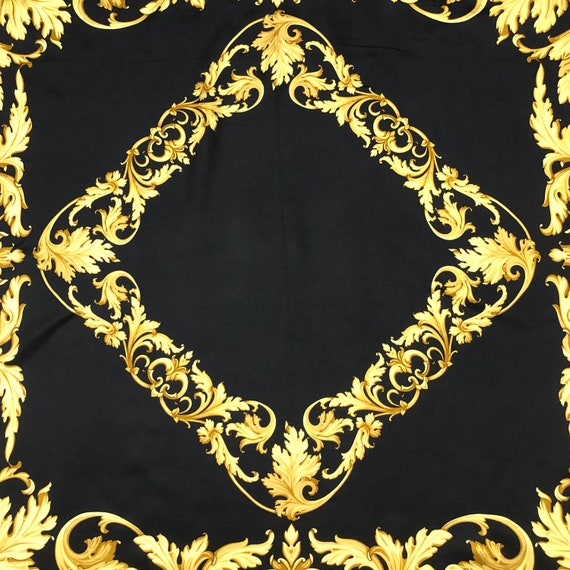 Vintage Elle Paris Silk Scarf ,Baroque Silk Shawl… - image 2