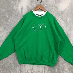 Vintage Believe Andy Williams Moon River Theater Sweatshirt Embroidered Crewneck Green Sweater Music Casual Classic Gifts Unisex Size 2XL