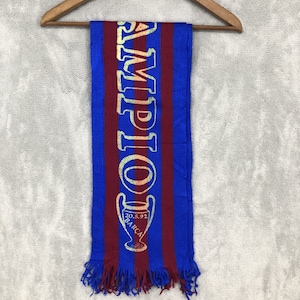 Bufanda vintage del FC Barcelona, bufanda de fútbol, calentador de cuello, regalos, bufandas deportivas azules