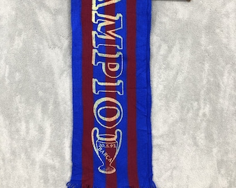 Vintage Scarf Barcelona Football Club - Etsy