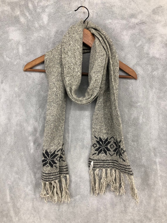 Vintage Outdoor Wool Gray Scarf Muffler Neck Scarf Neck Warmer Mountain  Hiking Scarf Sportswear Men Women