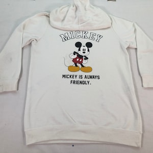 Disney MICKEY MOUSE Hoodie,Mickey Sweatshirt, Cartoon Sweater, Disneyland, Disneyworld, Unisex Small size