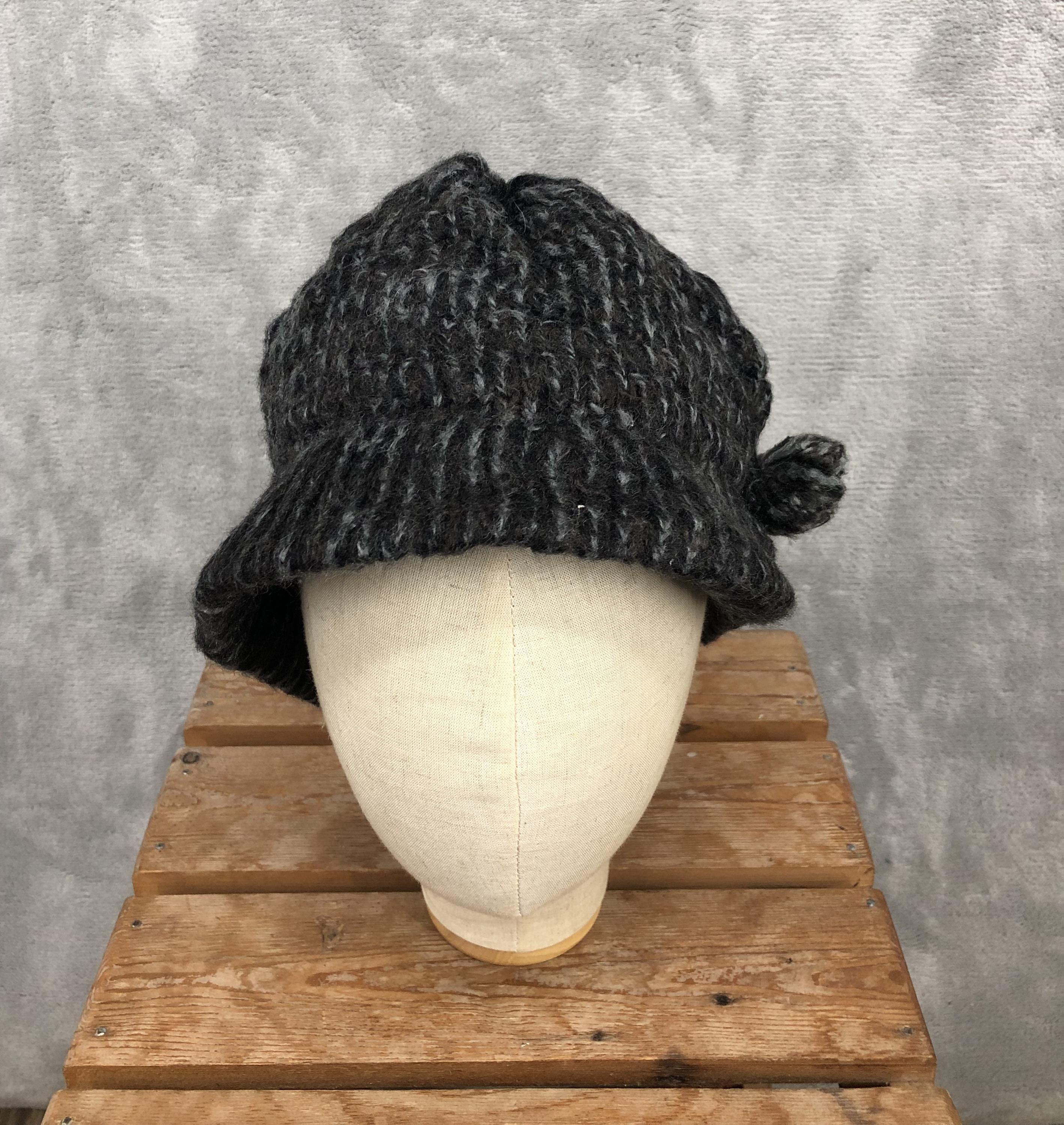 Vintage Knitted Bucket Hat Acrylic Winter Warm Crochet Cap Hantrom Beanie,Baseball Cap,Fashion Women Lady Winter Warm  main image 4