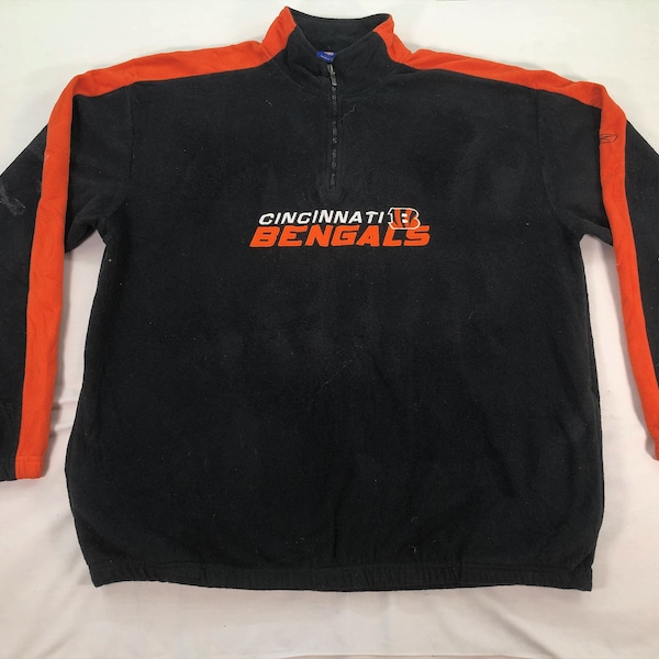 Vintage CINCINNATI BENGALS Fleece Sweatshirt, Nfl Pullover Sweater, The Bengals Sweater, American Football, Faded Sweatshirt, Unisex 2xl