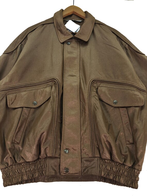 90s valentino short real leather blouson