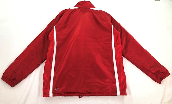 ビンテージ】PUMA 赤/白 ストライプ ウィンドブレーカー Vintage Puma