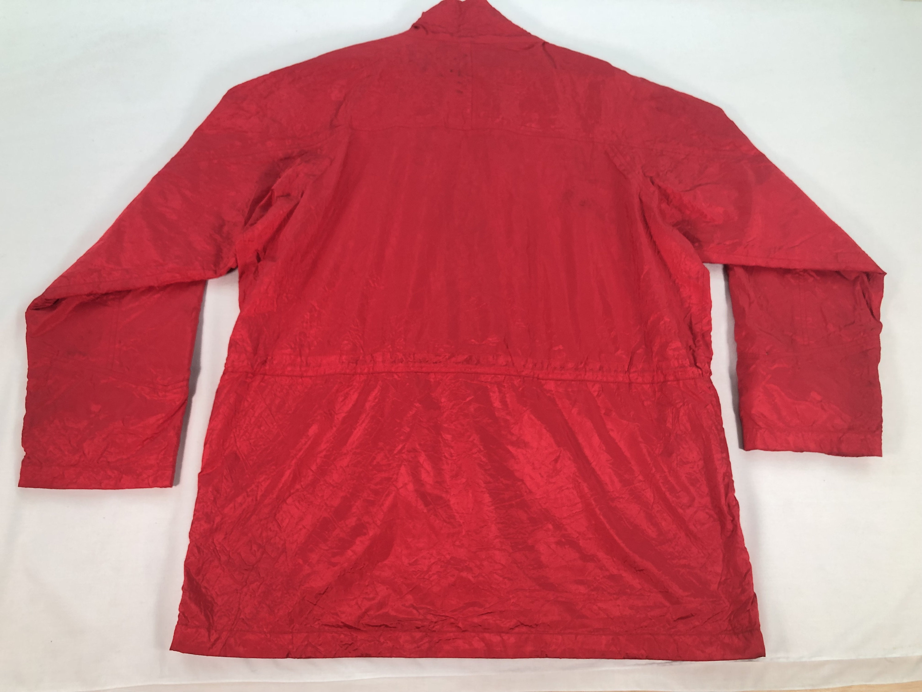 Vintage 90s Eddie Bauer Red Button Jacket Nylon Gro Tex Outdoor