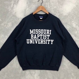 Vintage Missouri Baptist Universität Sweatshirt Mbu Pullover Missouri Crewneck Missouri State College Missouri Football