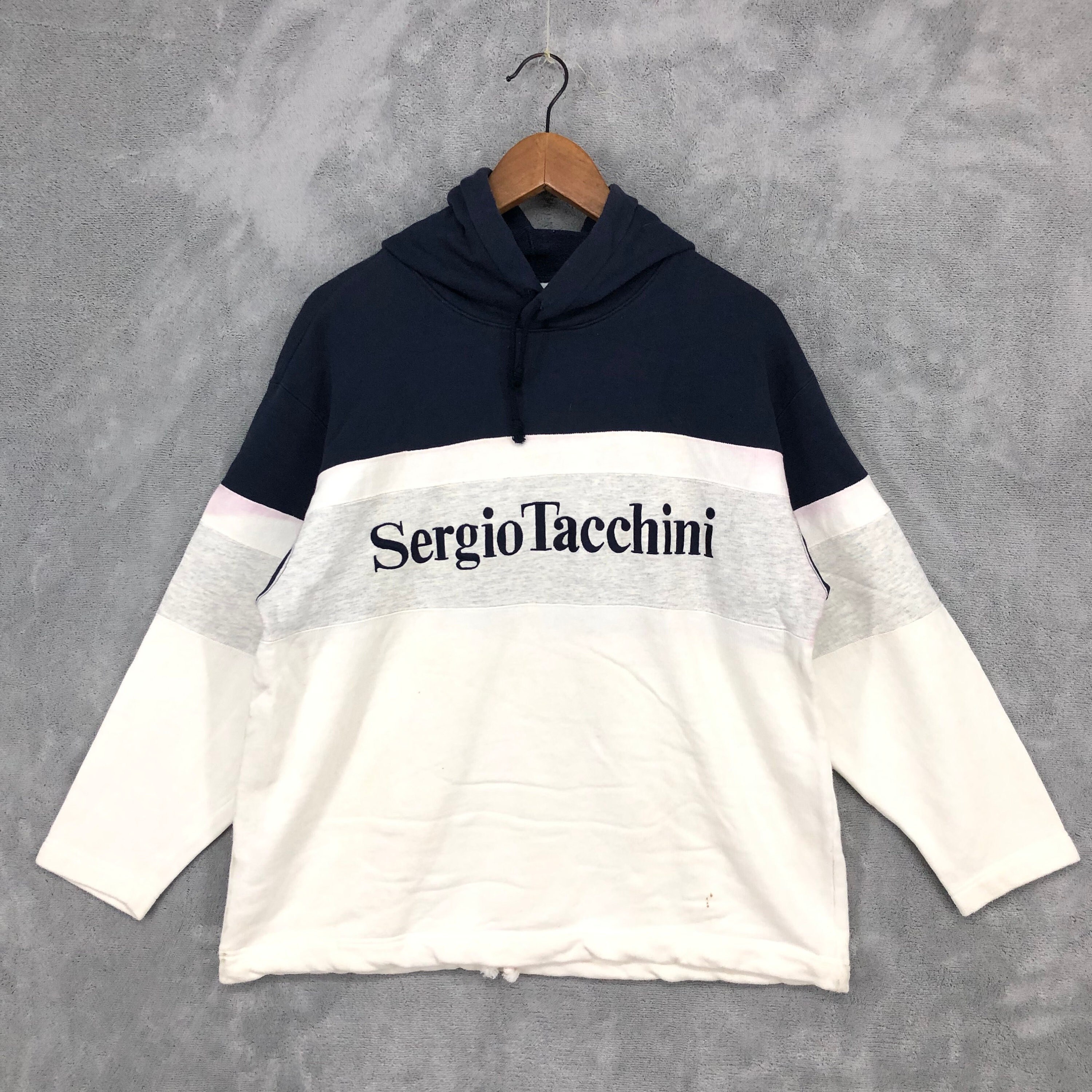 Vintage Sergio Tacchini Hoodie Sweatshirt Sergio Tacchini Embroidered Logo Sweater Pullover Casual Wear Sports Men Women Size S Etsy Canada