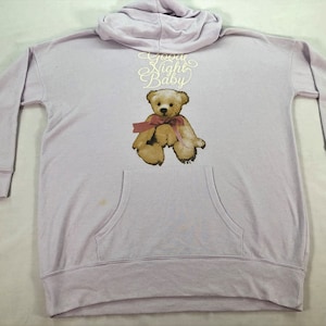 Japanese Brand Ank Rouge Teddy Bear Logo Women Hoodie,Bear Sweatshirt, Cute Bear Sweater, Women Large size
