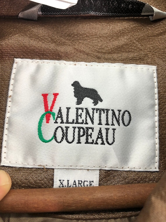 Vintage 90s Valentino Coupeau Brown Jacket Large … - image 7