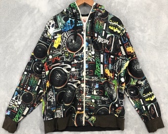 Sudadera con capucha y cremallera Rip Curl para mujer, sudadera de surf Rip Curl, sudadera con capucha estampada, ropa urbana para mujer, talla XL