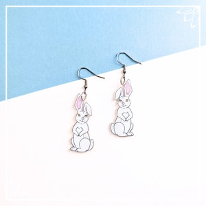 Rabbit Earrings | Hypoallergenic base, Waterproof charm & Lightweight Gold Options