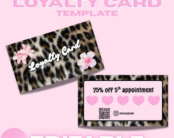 Y2K-sjabloon voor Leopard Leopard, Lash Tech Baddie-branding (canva)