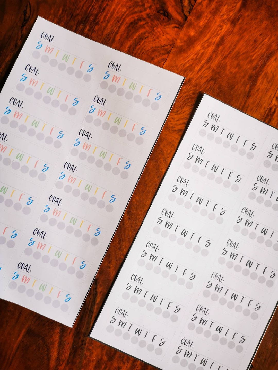 Weekly Habit Tracker Planner Sticker Sheet (14 per Sheet) / Planner ...
