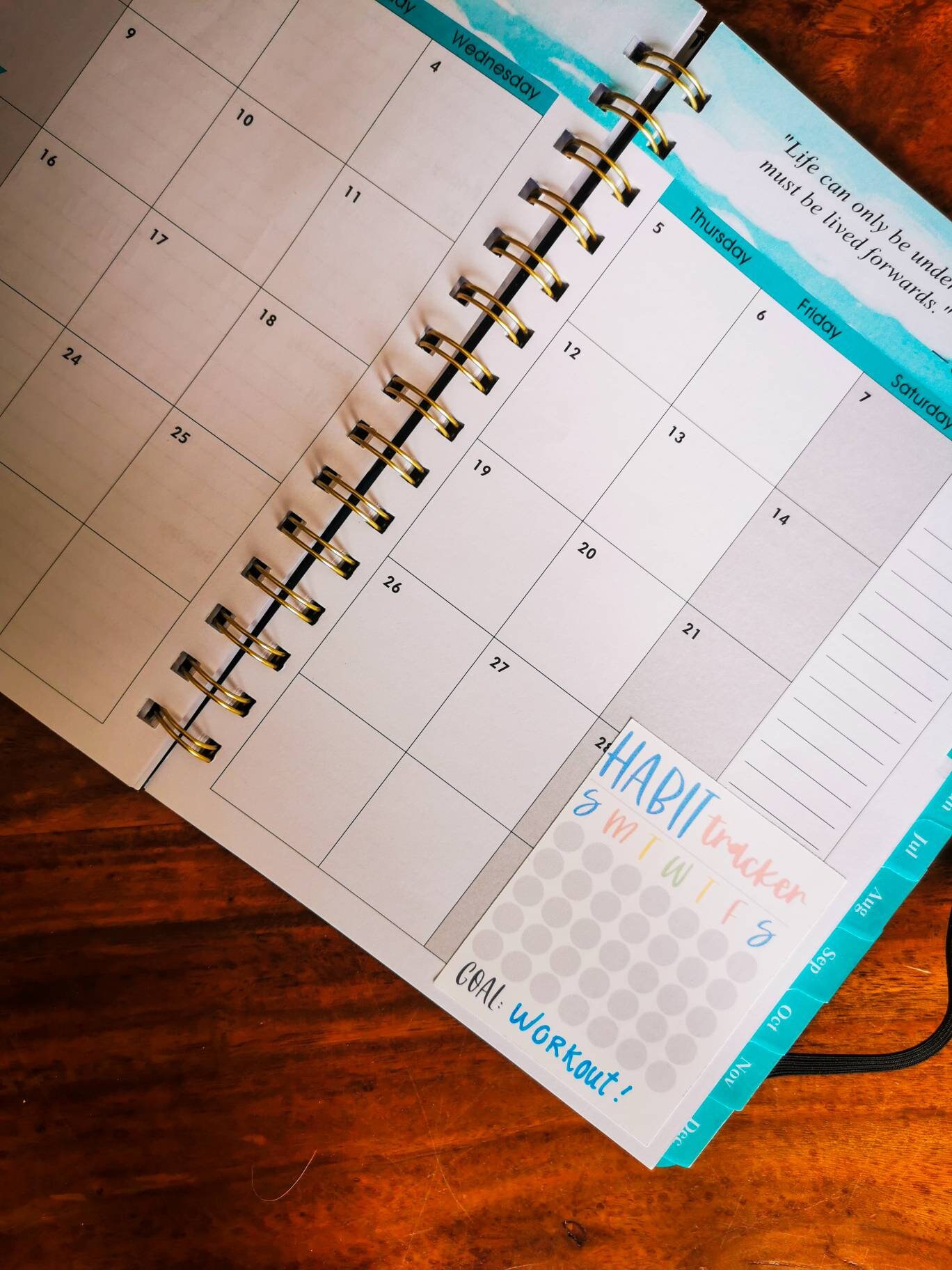 Monthly Habit Tracker Stickers for Planner 6 per Sheet Colourful or ...