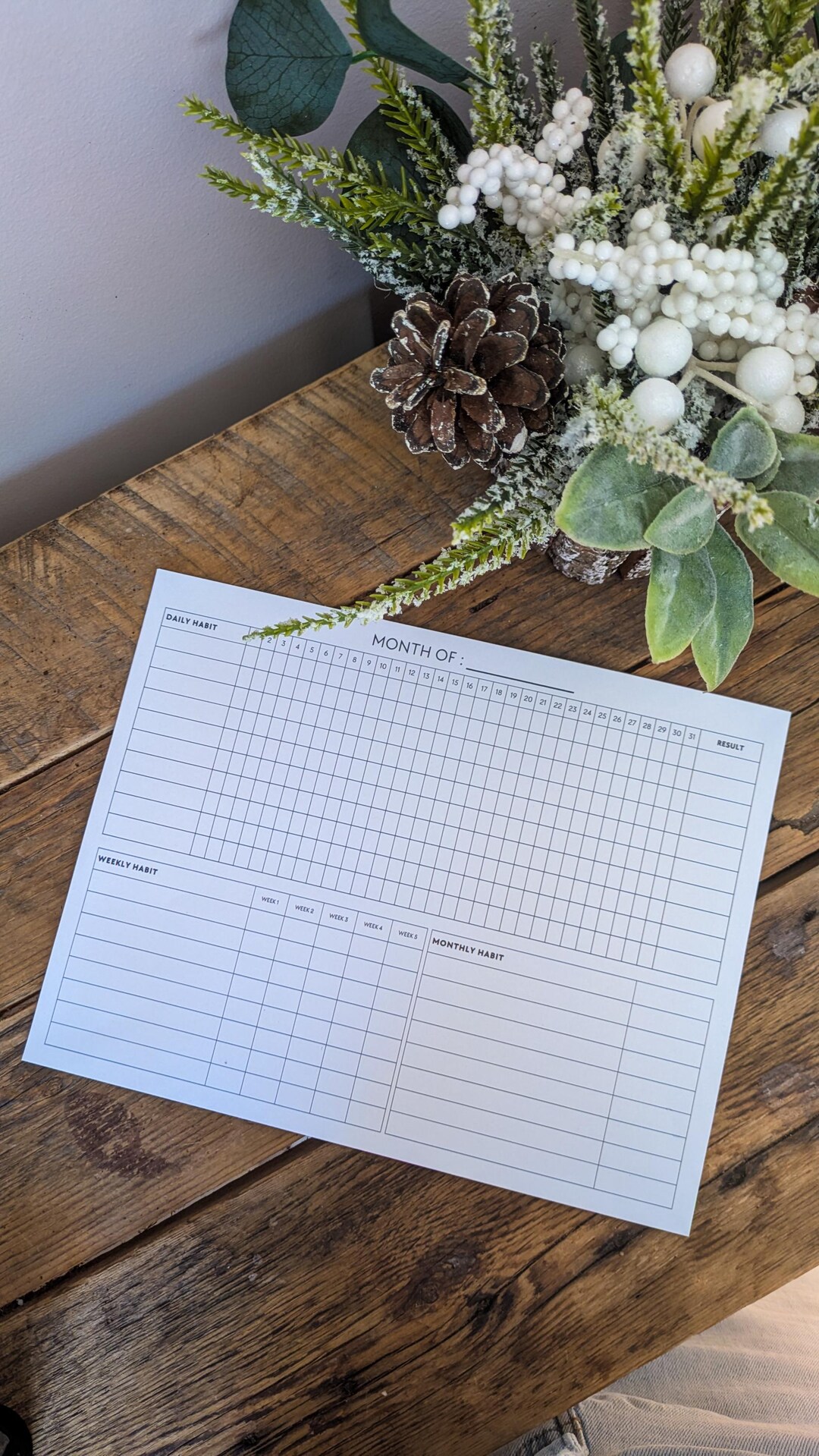 Habit Tracker Notepad - 20 Pages - Monthly, Weekly and Daily - Notepad ...