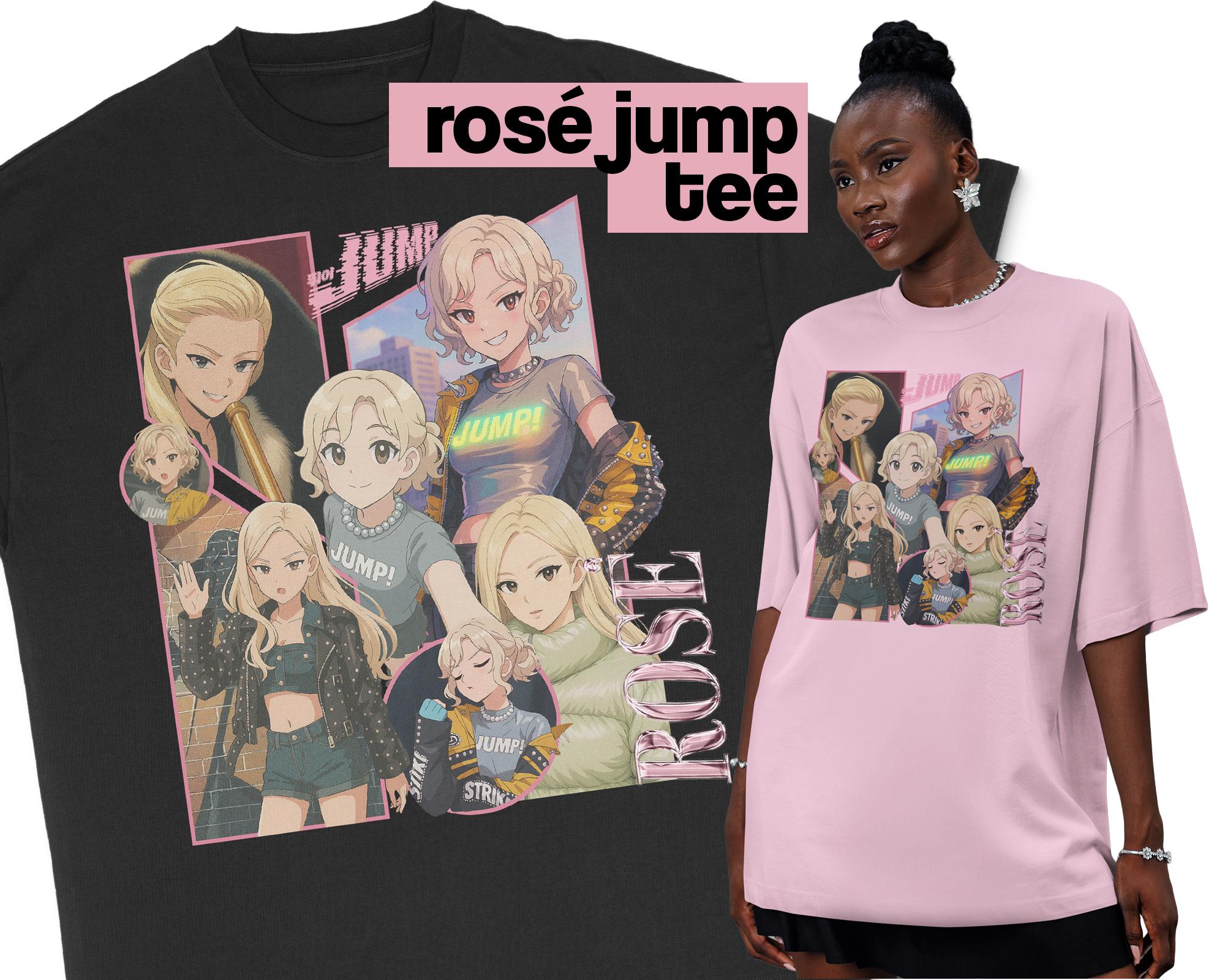 ロゼ「ジャンプ」アニメミュージックビデオTシャツ - スタイリッシュで 
