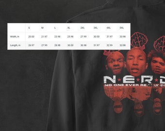 N.E.R.D Vintage Inspired Band Hoodie - Etsy