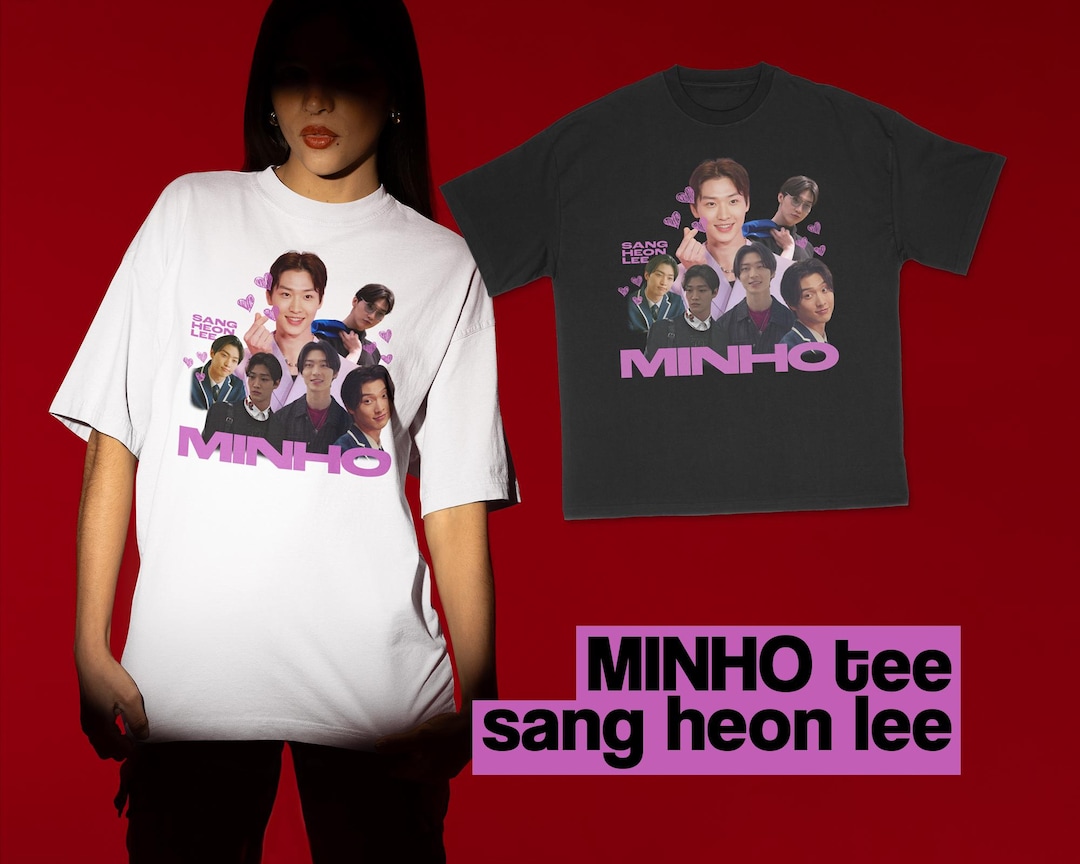 Sang Heon Lee XO Kitty Minho Collage T-shirt | K-drama Graphic Tee